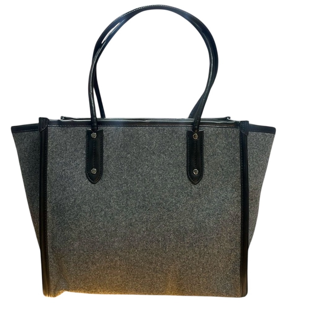 Kate Spade Ella NWOT Gray & Black Tote Shoulder Bag - Picture 3 of 9